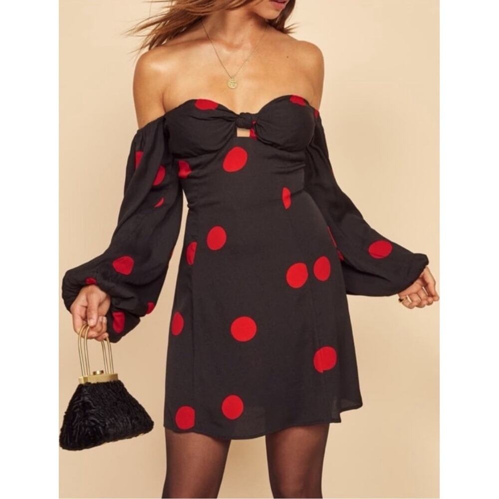 Reformation Roshay Off The Shoulder Dress